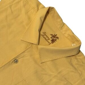 Tommy Bahama 100%‎ Silk Short Sleeve Button Up Camp Shirt Orange Men's Size XLX